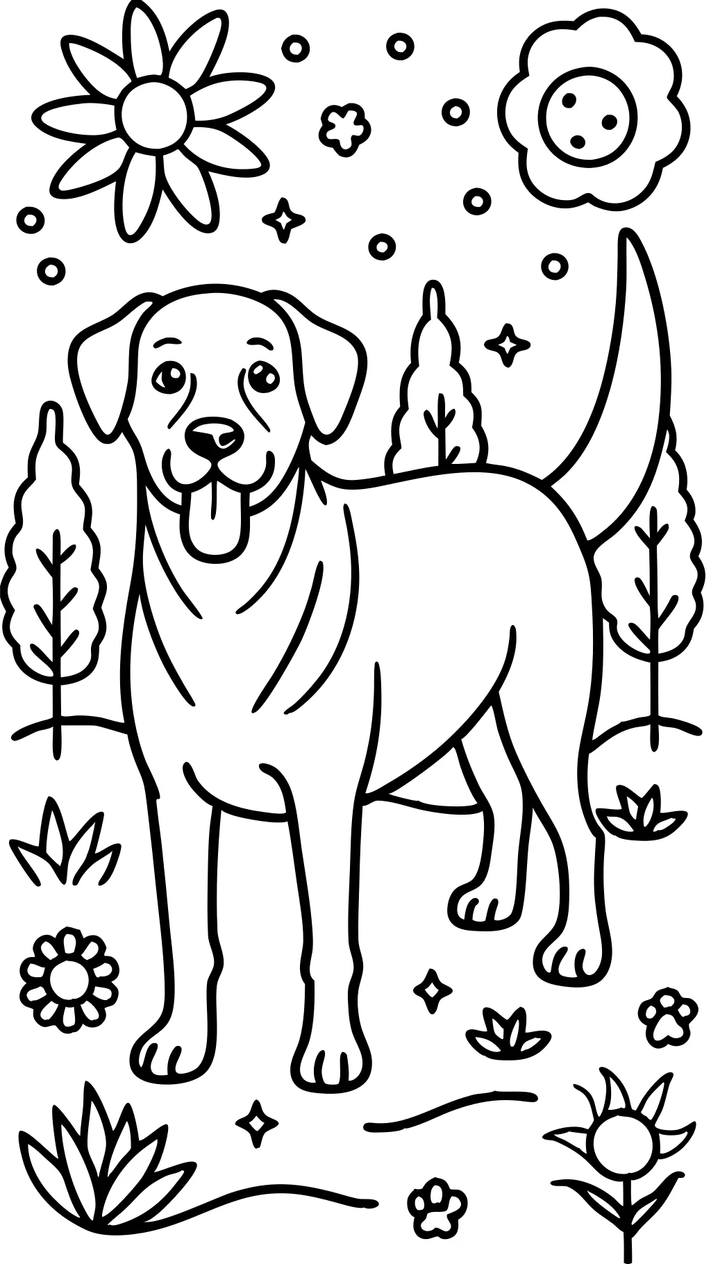 coloriages labrador retriever